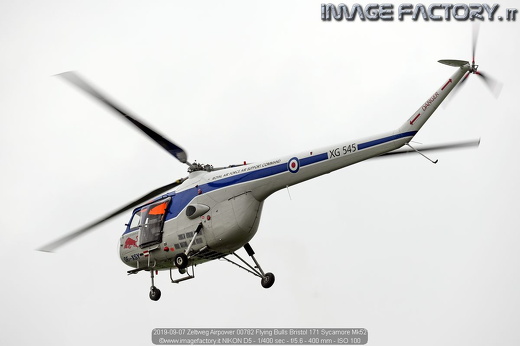 2019-09-07 Zeltweg Airpower 00782 Flying Bulls Bristol 171 Sycamore Mk52